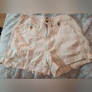 Women's American Eagle Linen Cargo Shorts